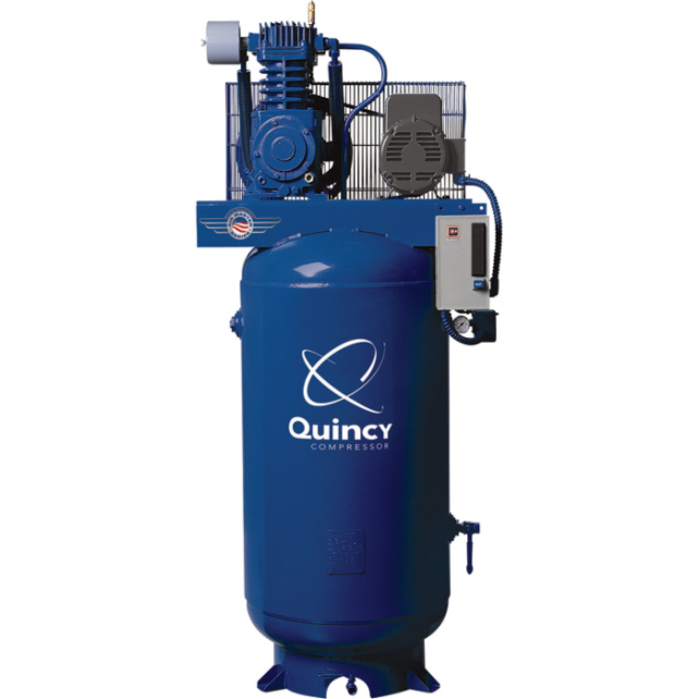 Quincy Compressor Reciprocating Air Compressor 7.5 HP, 230 Volt Single